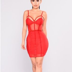 Red sexy dress
